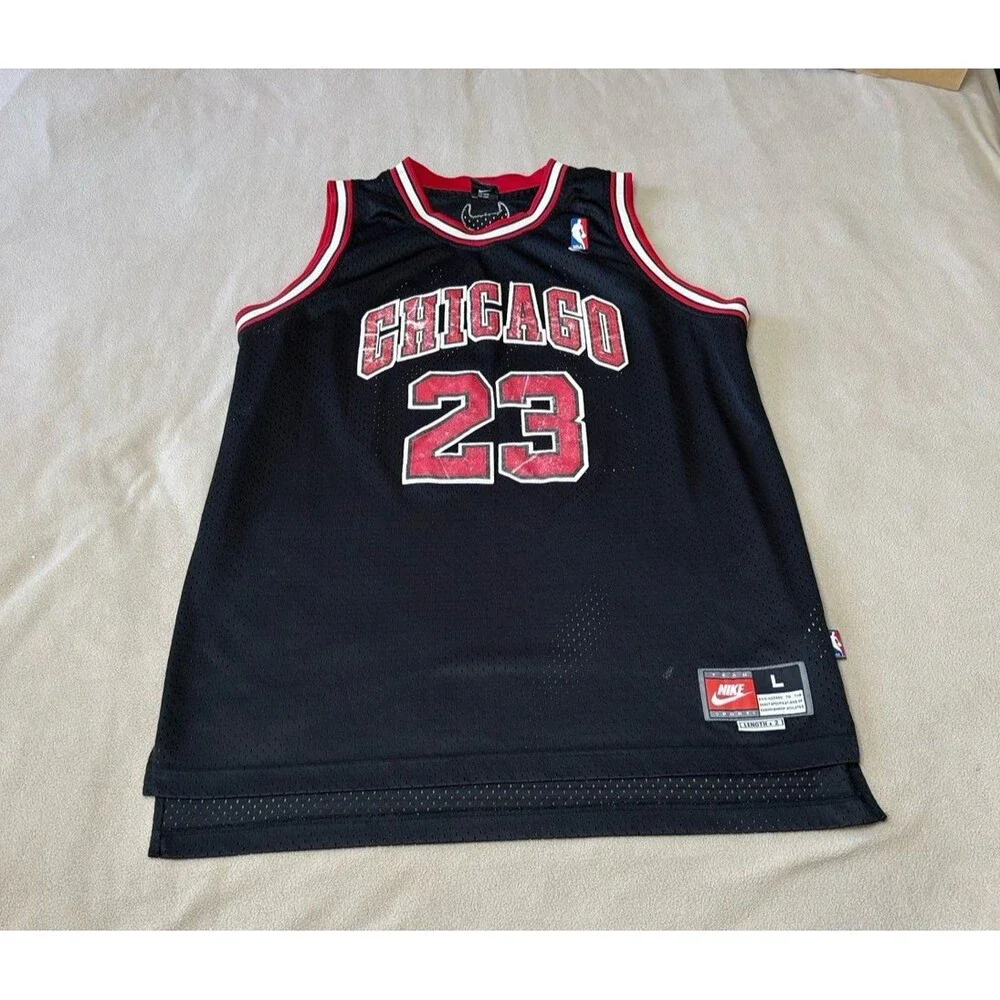 Nike NBA Chicago Bulls Michael Jordan #23 Jersey Black Size L
